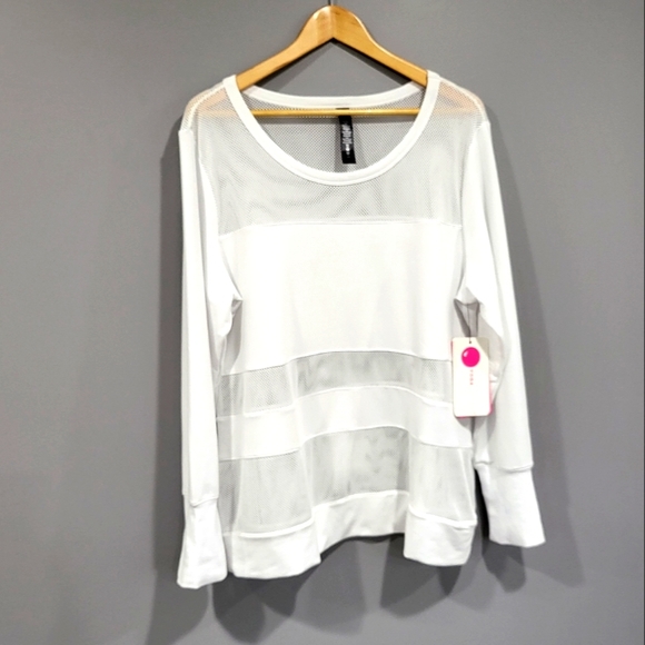 Yogalicious Tops - Yogalicious Longsleeve Fishnet Top